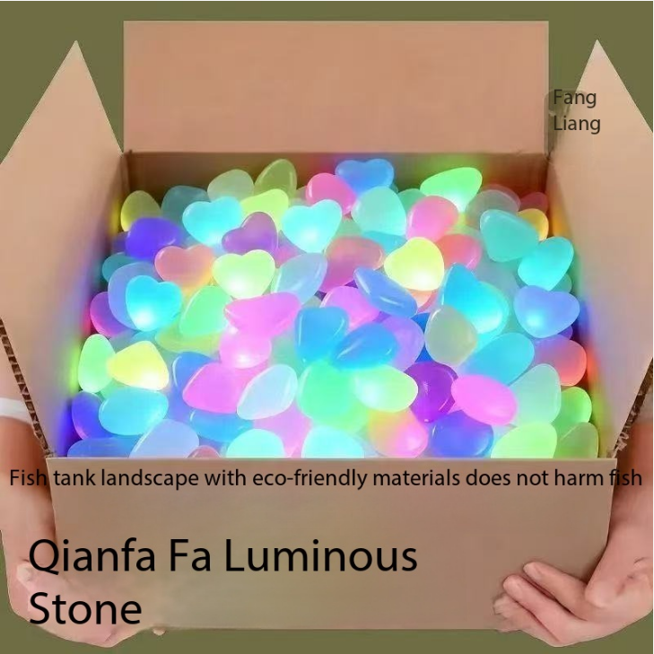 Fish Aquarium Home - Piedras Luminosas de 1 cm, 100