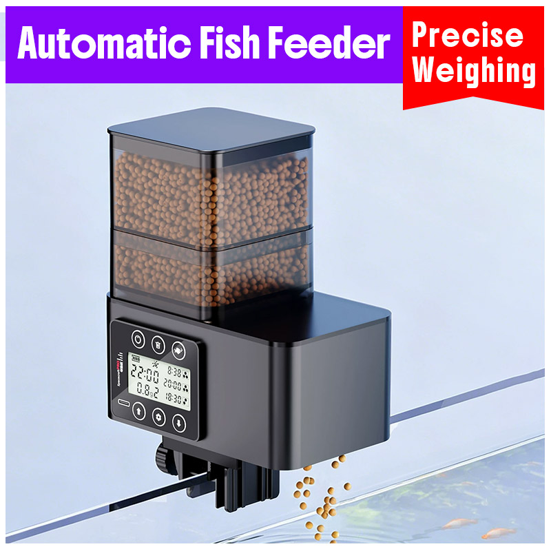 Aquarium Fish Feeder Automatic - Alimentador Automático de Peces con Pesaje