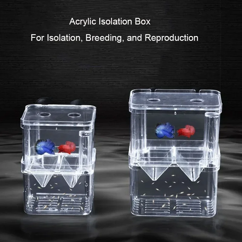 Aquarium Fish Cave - Accesorios para acuario, caja de aislamiento