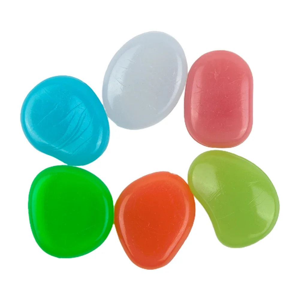 Fish Aquarium Home - 50 unids/set guijarros que brillan en