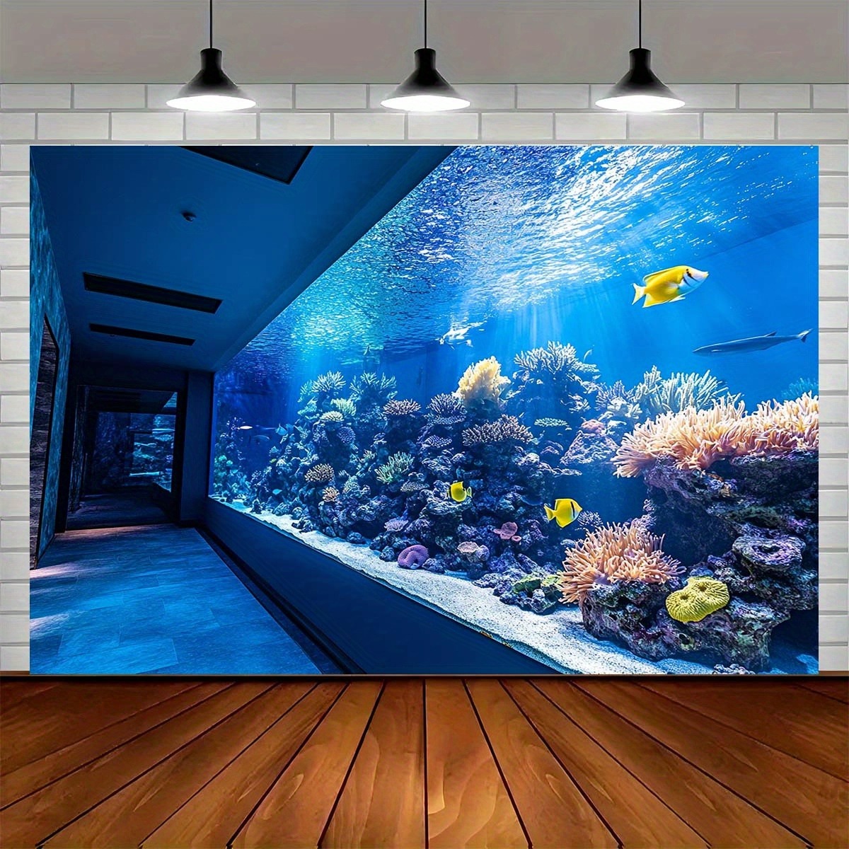 Fish Aquarium Home - Tapiz Vibrante de Acuario Submarino, Arrecife