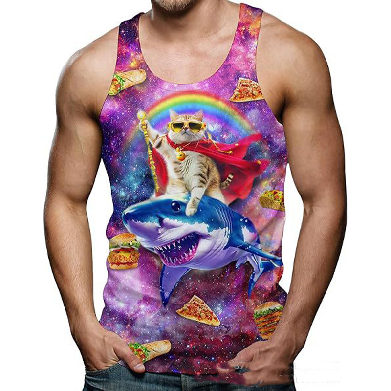 Aquarium Fish Shark - Camisetas sin mangas con estampado 3D