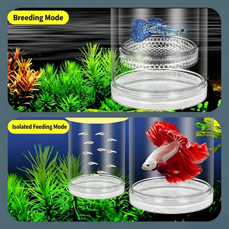 Aquarium Fish Cave - Caja de Cría Transparente para Acuario,