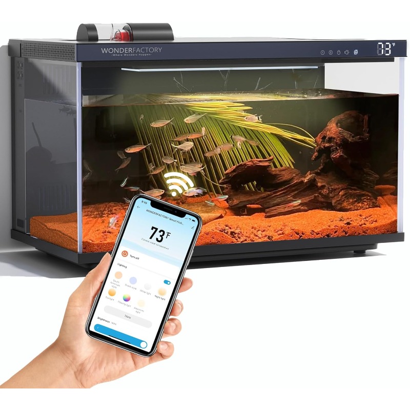 Aquarium Fish Feeder Automatic - Acuario Inteligente, Pecera de Vidrio, Filtro