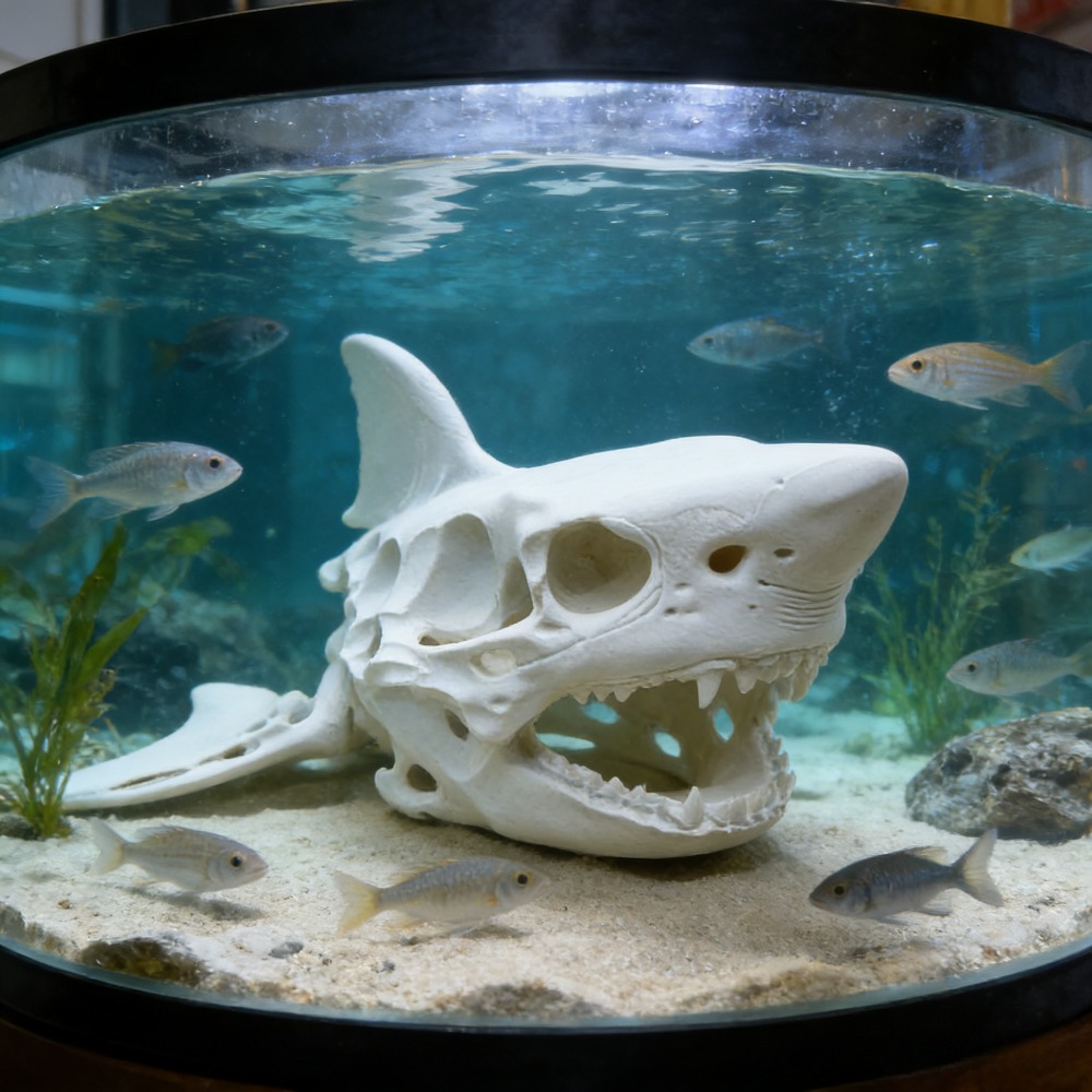 Cráneo de Tiburón Impreso en 3 - Aquarium Fish Shark reseña y precio
