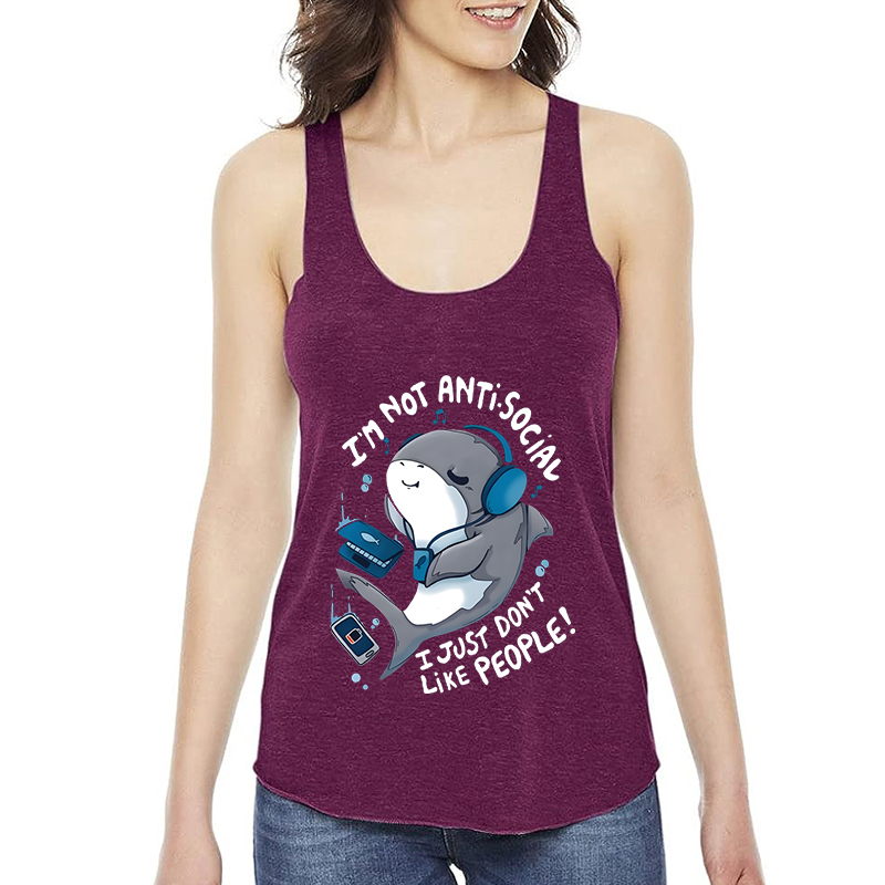I'm Not Antisocial-Camiseta si - Aquarium Fish Shark reseña y precio