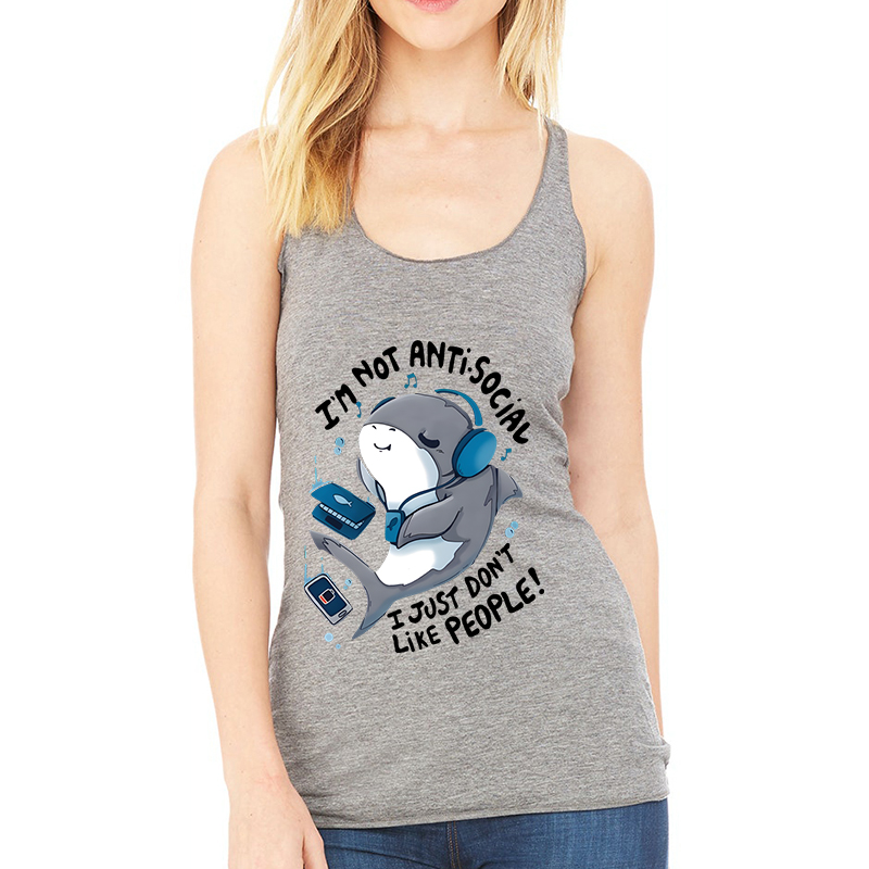 I'm Not Antisocial-Camiseta si - Aquarium Fish Shark reseña y precio