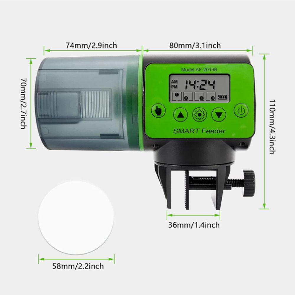 Alimentador automático para pe - Aquarium Fish Feeder Automatic reseña y precio