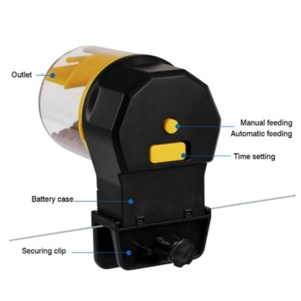 Alimentador automático para pe - Aquarium Fish Feeder Automatic reseña y precio