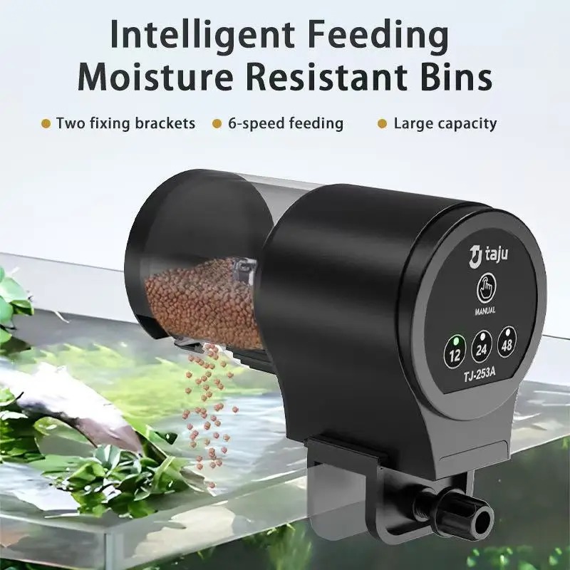 Comedero para pecera, alimenta - Aquarium Fish Feeder Automatic reseña y precio