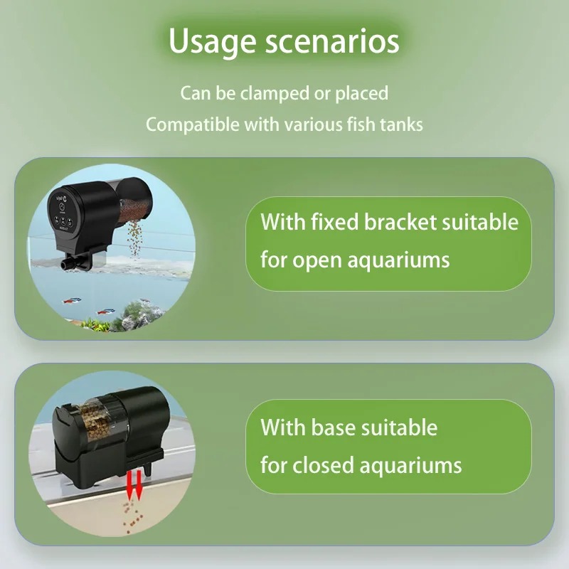 Comedero para pecera, alimenta - Aquarium Fish Feeder Automatic reseña y precio