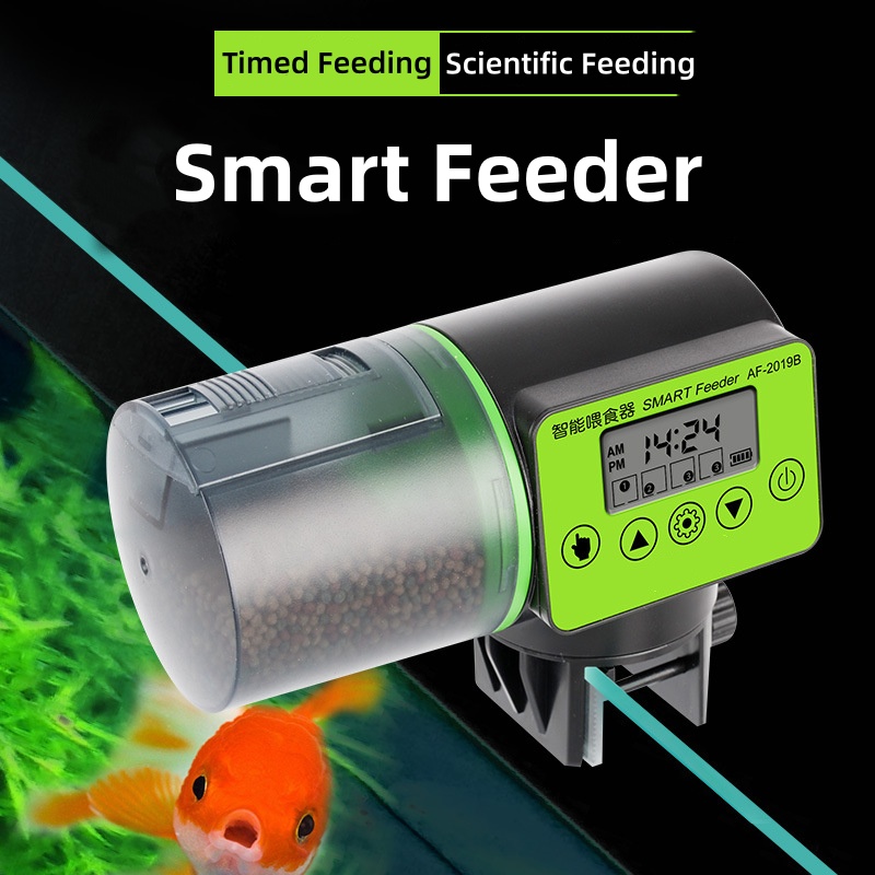 Temporizador automático de ali - Aquarium Fish Auto Feeder reseña y precio