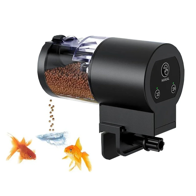 Dispensador Automático de Comi - Aquarium Fish Feeder Automatic reseña y precio
