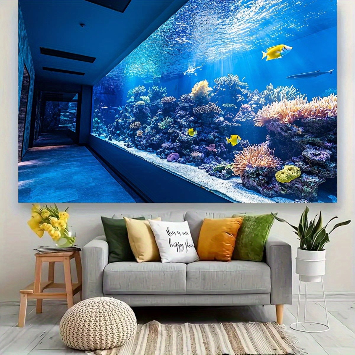 Tapiz Vibrante de Acuario Subm - Fish Aquarium Home reseña y precio