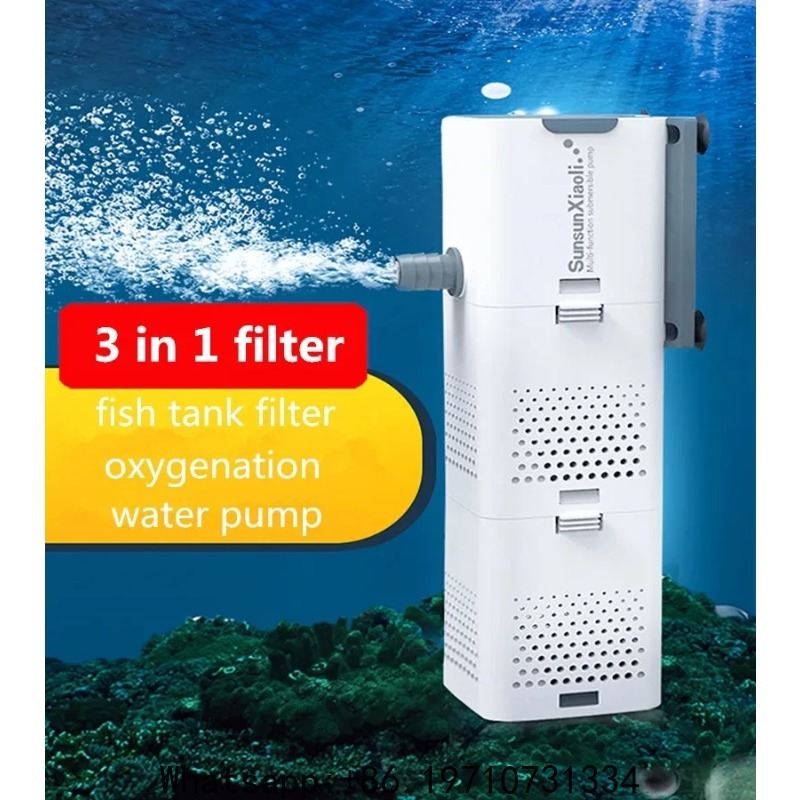Filtro SUNSUN 3 en 1 para Acua - Aquarium Mini Fish reseña y precio