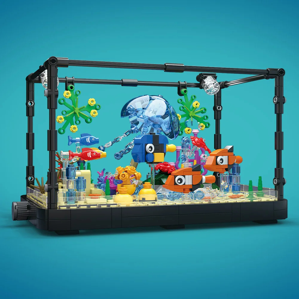 Juego de bloques de construcci - Aquarium Mini Fish reseña y precio