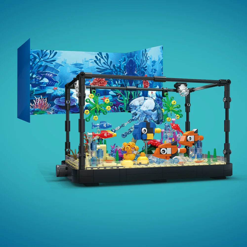 Juego de bloques de construcci - Aquarium Mini Fish reseña y precio