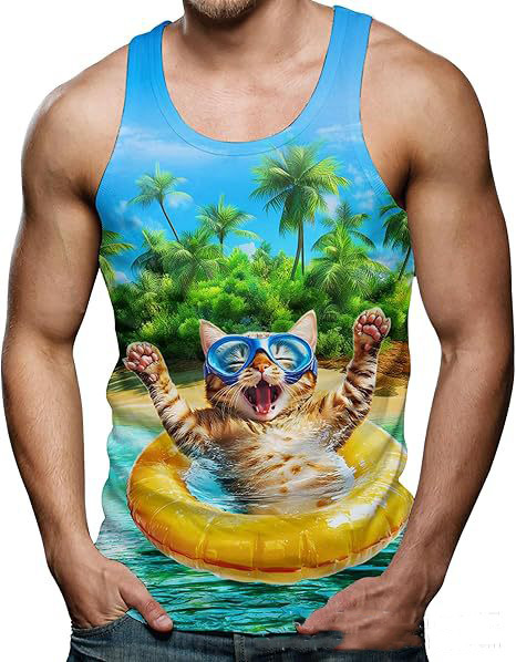 Camisetas sin mangas con estam - Aquarium Fish Shark reseña y precio