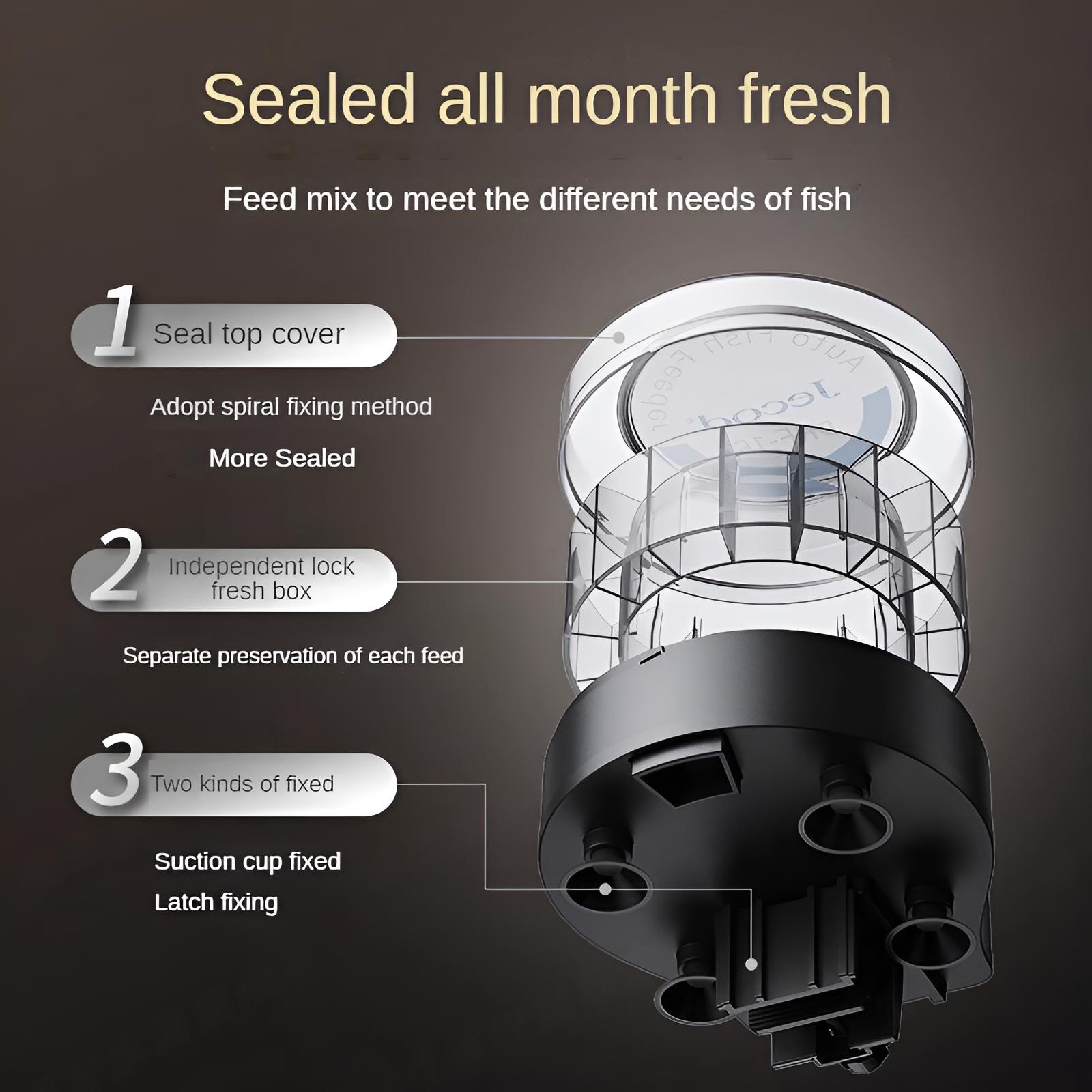 Comedero automático para peces - Aquarium Fish Feeder Automatic reseña y precio