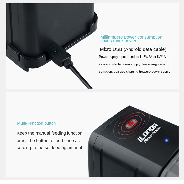 ILONDA-comedero automático WiF - Aquarium Fish Feeder Automatic reseña y precio