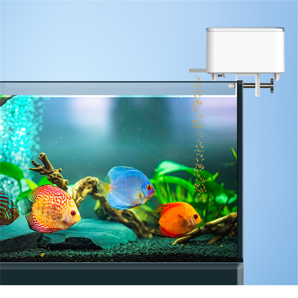 Alimentador automático intelig - Aquarium Fish Auto Feeder reseña y precio