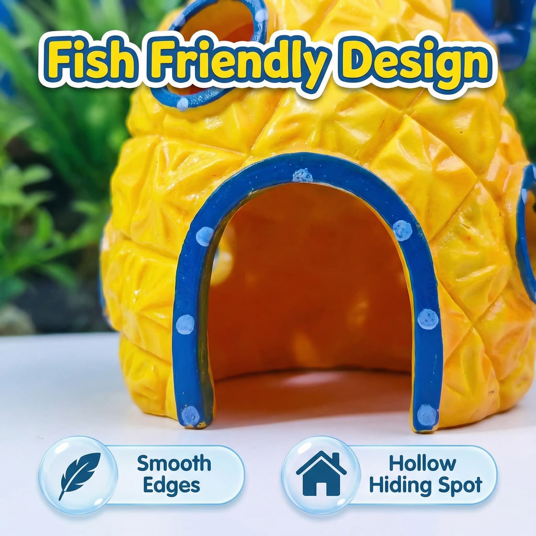 Decoración para Acuario Pineap - Aquarium Fish Cave reseña y precio