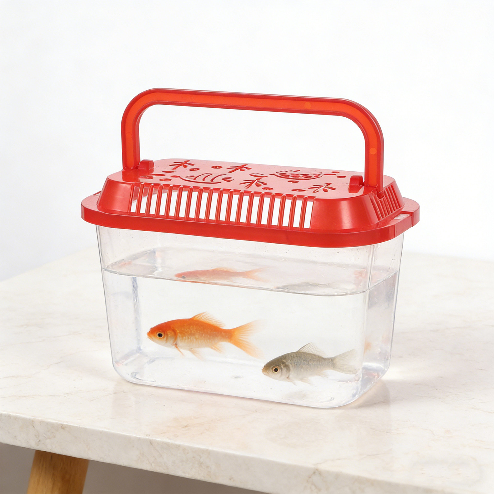 Contenedor de Transporte de Pe - Aquarium Mini Fish reseña y precio
