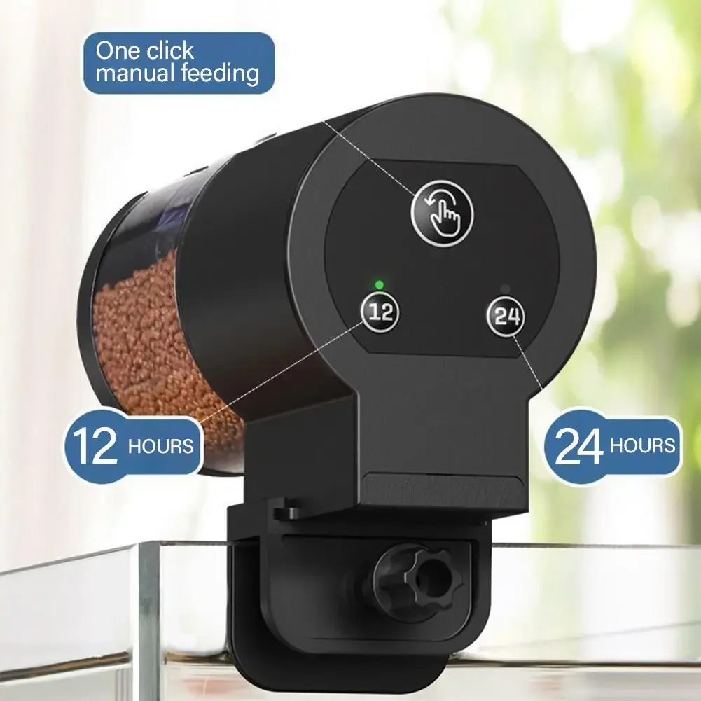 Alimentador inteligente para p - Aquarium Fish Auto Feeder reseña y precio