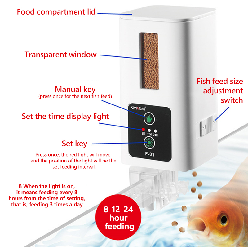 Alimentador de automatización  - Aquarium Fish Feeder Automatic reseña y precio